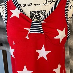 Women’s, stars and stripes summer tank by sew in love